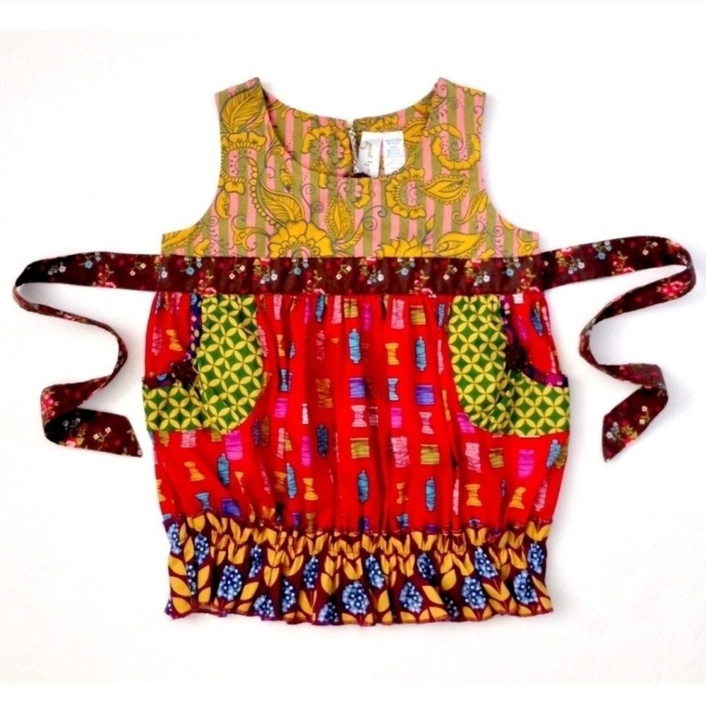 Matilda Jane Jester Red Shasta Bubble Top Size 4